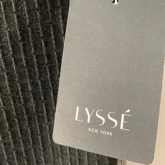 Lysse sz XXL Two-Tone Charcoal Track Pants with Pinstripes and Gray Side Stripes - Picture 2 of 9